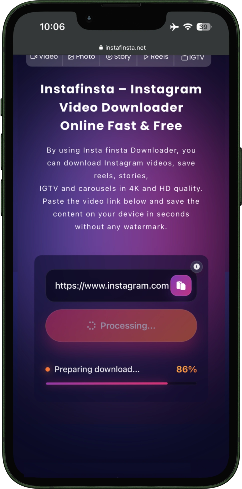 Paste Link in Box